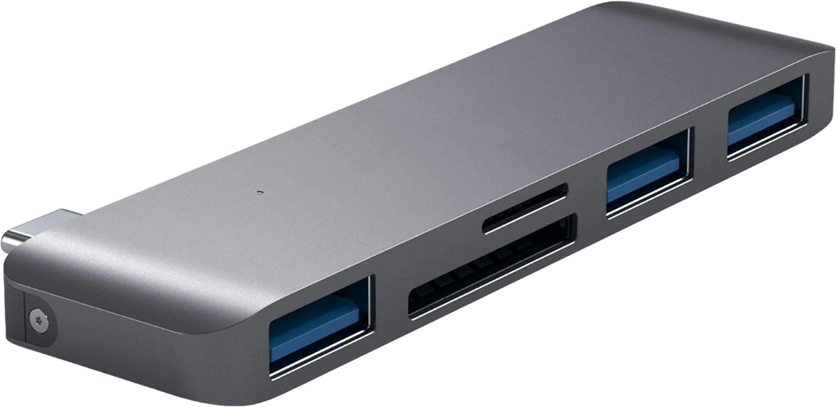 Адаптер Satechi Aluminum Type-C USB 3.0 3-in-1 Combo Hub Space Gray